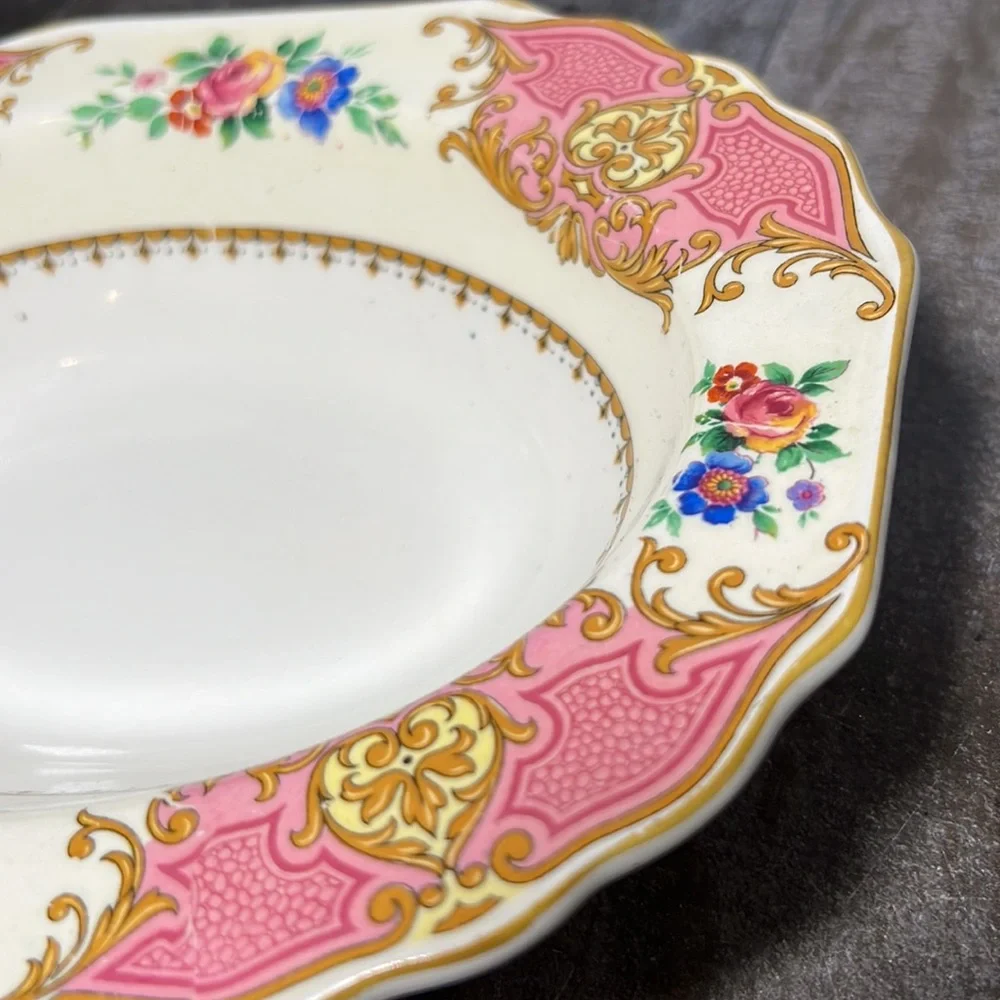 Vintage Oval Vegetable Bowl, Myott, Staffordshire #2592 Made In England - Picture 3 of 7